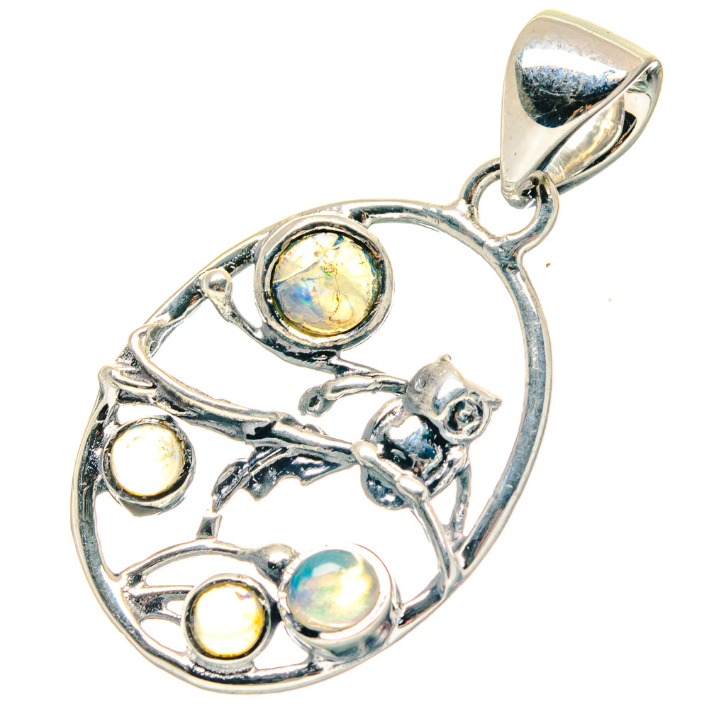 Ethiopian Opal Pendants handcrafted by Anasilvercos - PD19094