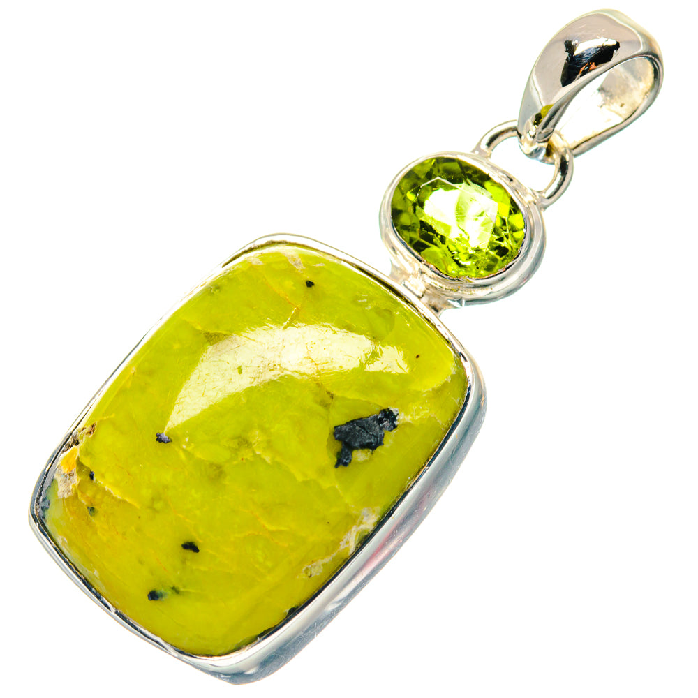 African Green Opal Pendants handcrafted by Anasilvercos - PD19095