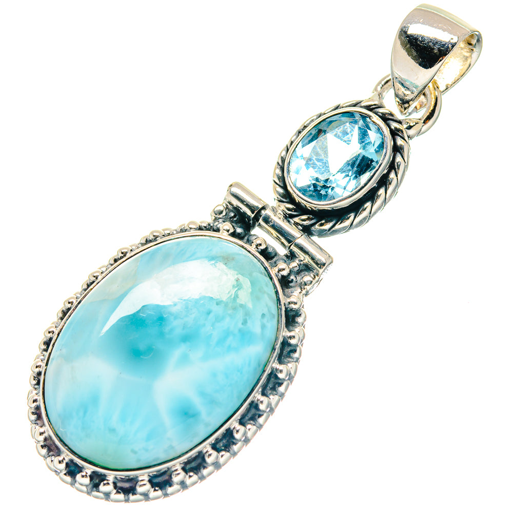 Larimar Pendants handcrafted by Anasilvercos - PD19109