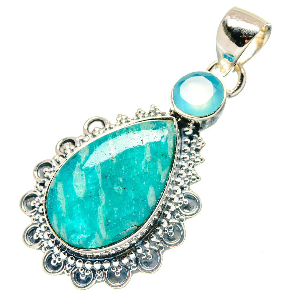 Amazonite Pendants handcrafted by Anasilvercos - PD19113