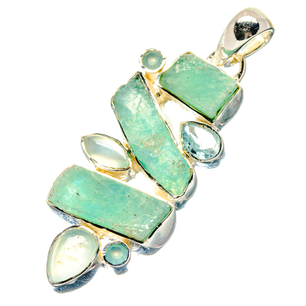 Chrysoprase Pendants handcrafted by Anasilvercos - PD19115