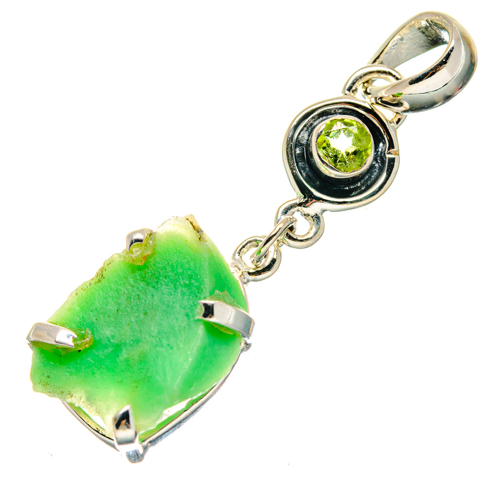 Chrysoprase Pendants handcrafted by Anasilvercos - PD19120