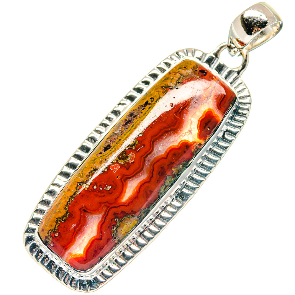 Moroccan Agate Pendants handcrafted by Anasilvercos - PD19128