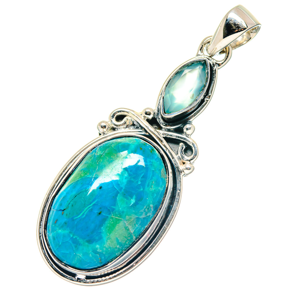 Chrysocolla Pendants handcrafted by Anasilvercos - PD19147