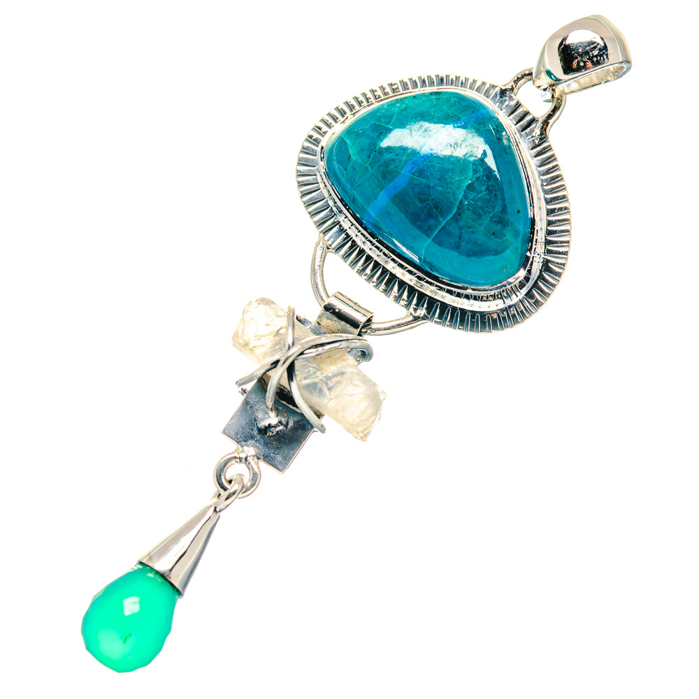 Chrysocolla Pendants handcrafted by Anasilvercos - PD19151