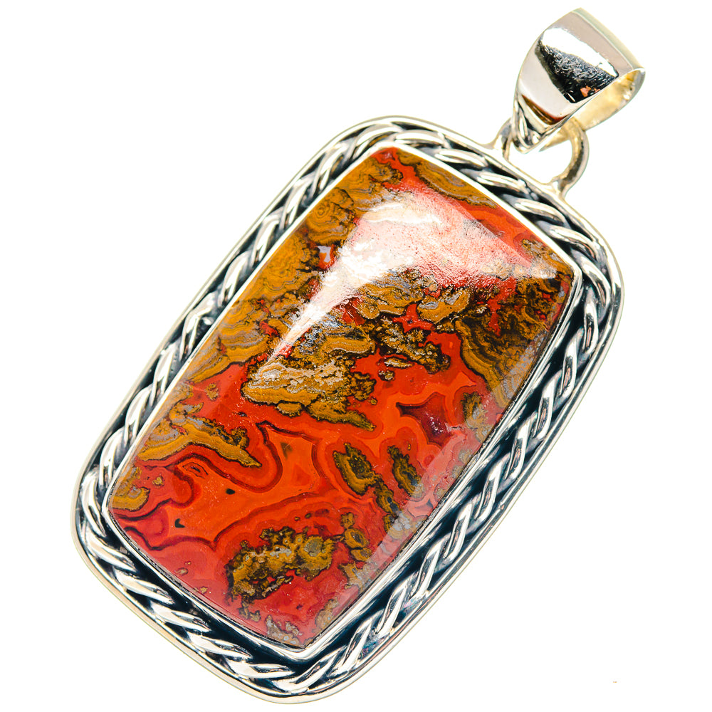 Moroccan Agate Pendants handcrafted by Anasilvercos - PD19169