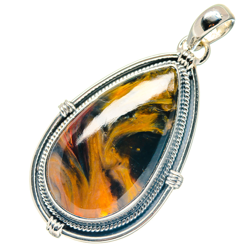 Golden Pietersite Pendants handcrafted by Anasilvercos - PD19172