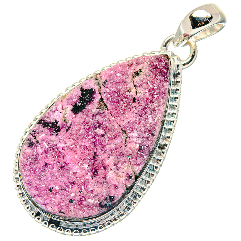 Cobalto Calcite Druzy Pendants handcrafted by Anasilvercos - PD19187