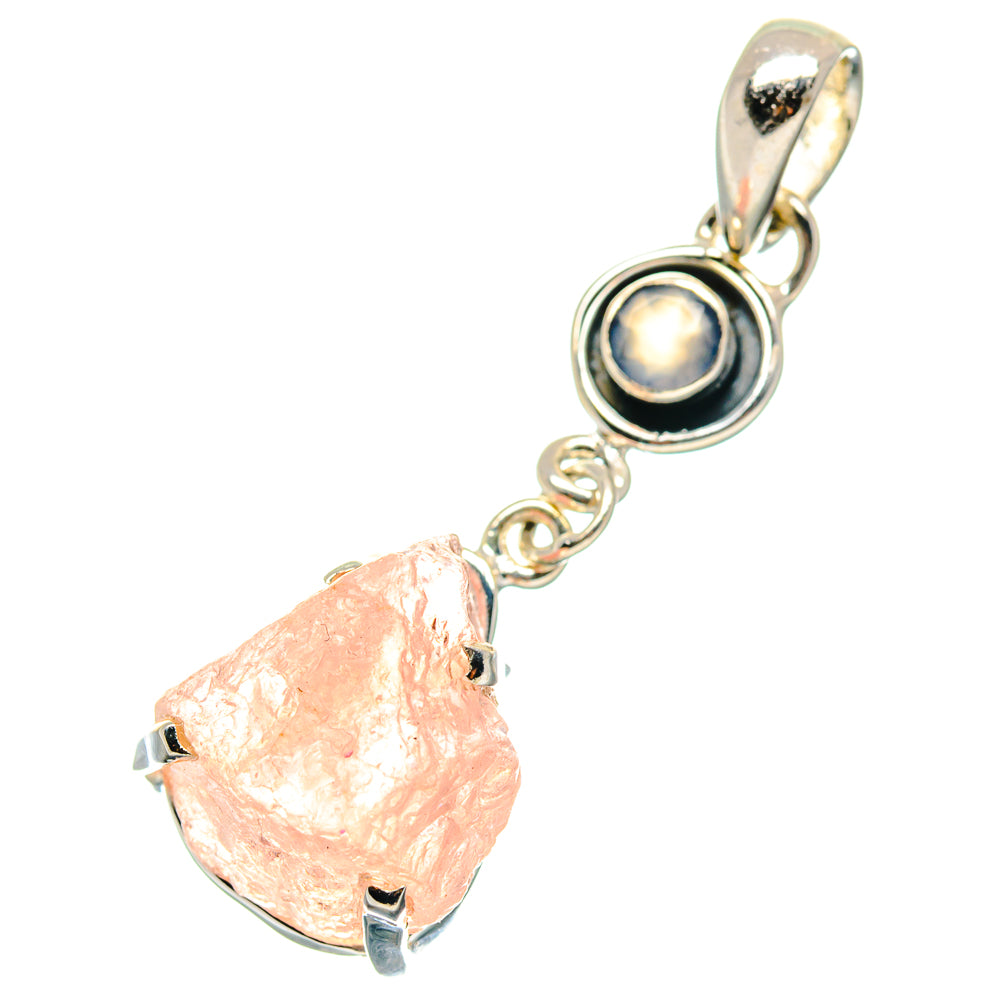 Rose Quartz Pendants handcrafted by Anasilvercos - PD19194
