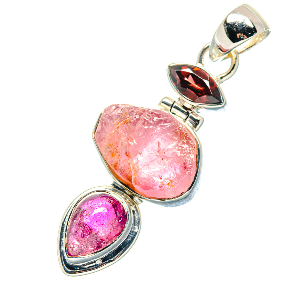 Rose Quartz Pendants handcrafted by Anasilvercos - PD19197
