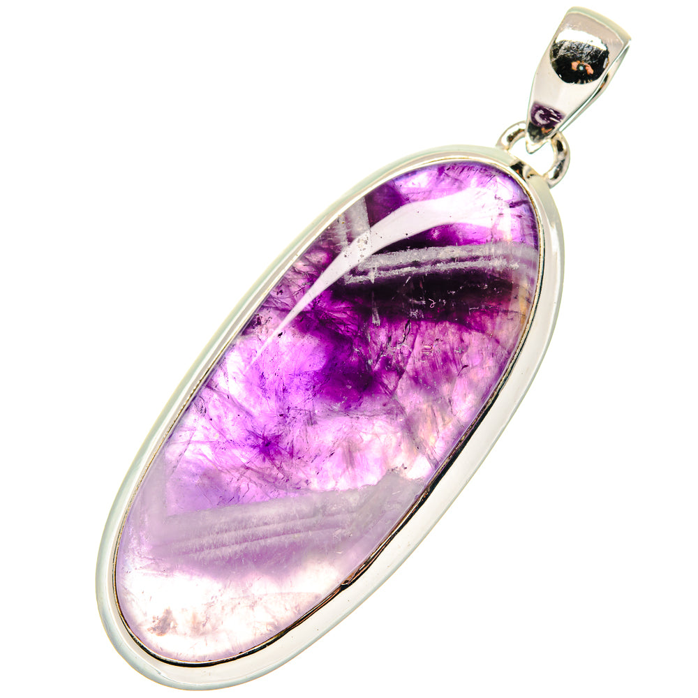 Chevron Amethyst Pendants handcrafted by Anasilvercos - PD19207