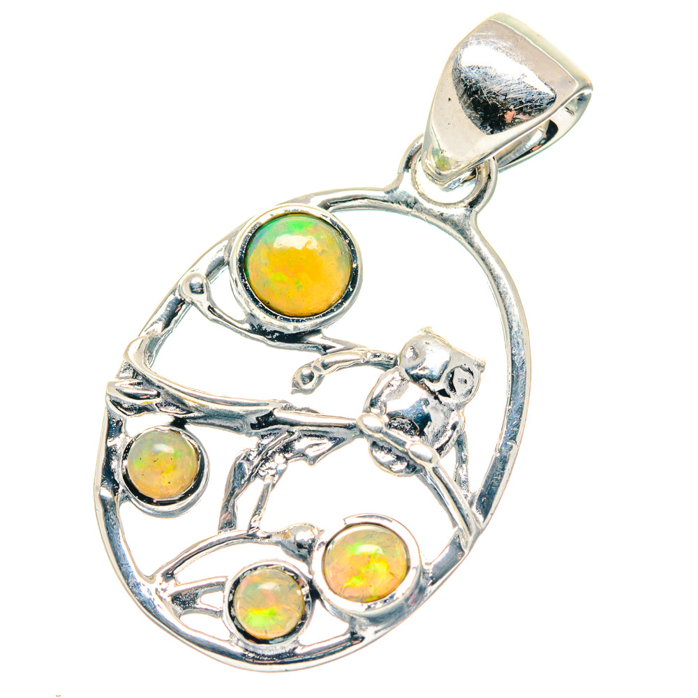 Ethiopian Opal Pendants handcrafted by Anasilvercos - PD19240