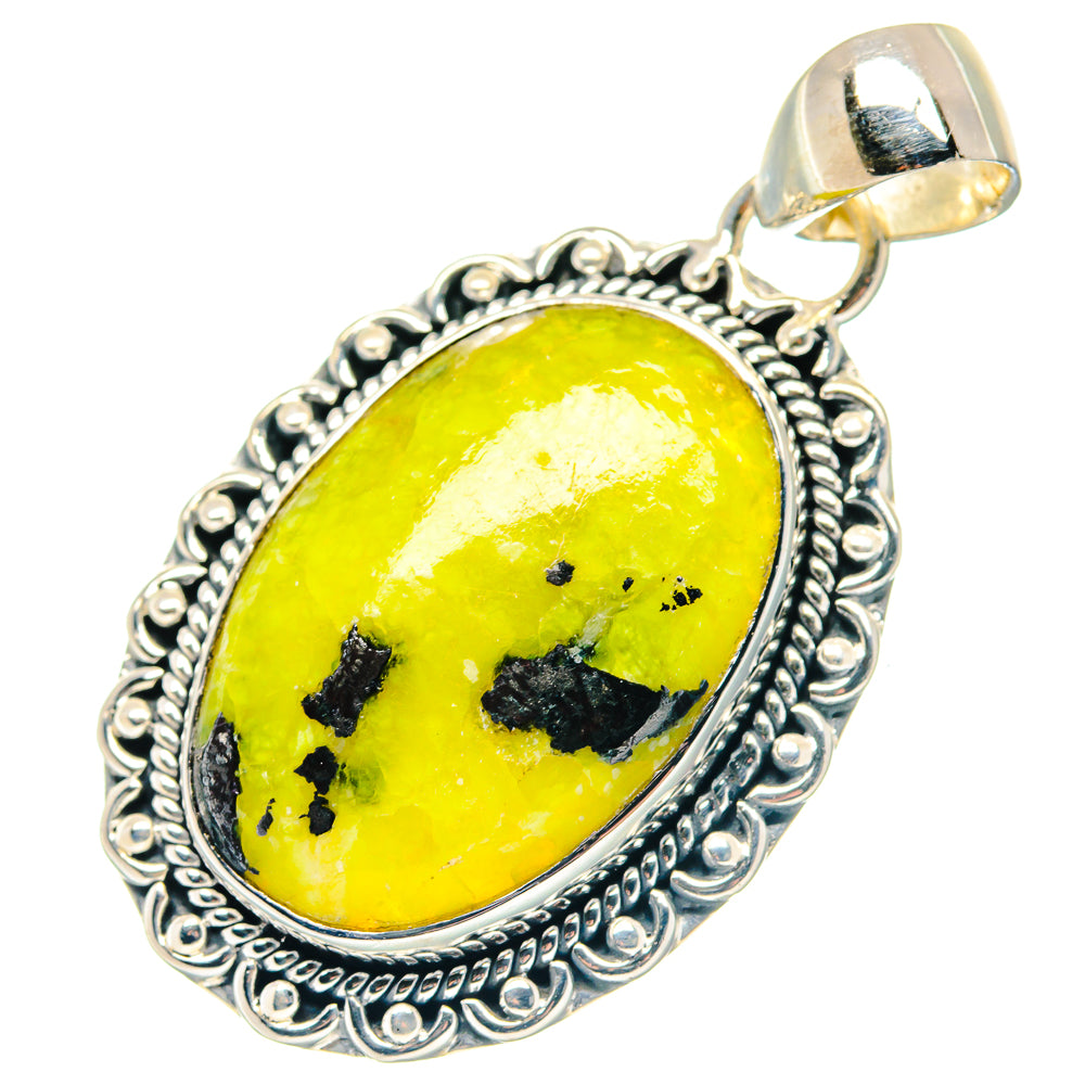 African Green Opal Pendants handcrafted by Anasilvercos - PD19245 - Photo 2