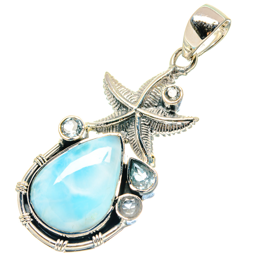 Larimar Pendants handcrafted by Anasilvercos - PD19247