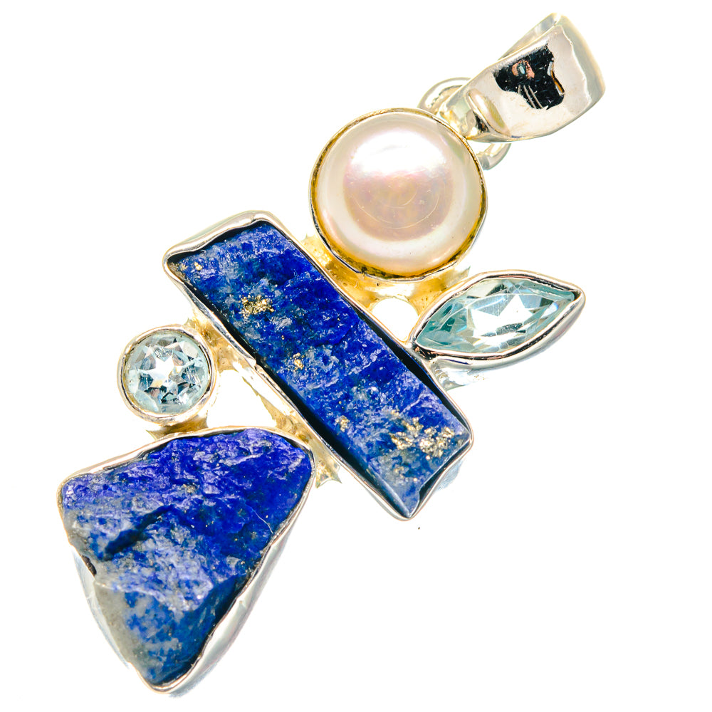 Lapis Lazuli Pendants handcrafted by Anasilvercos - PD19248