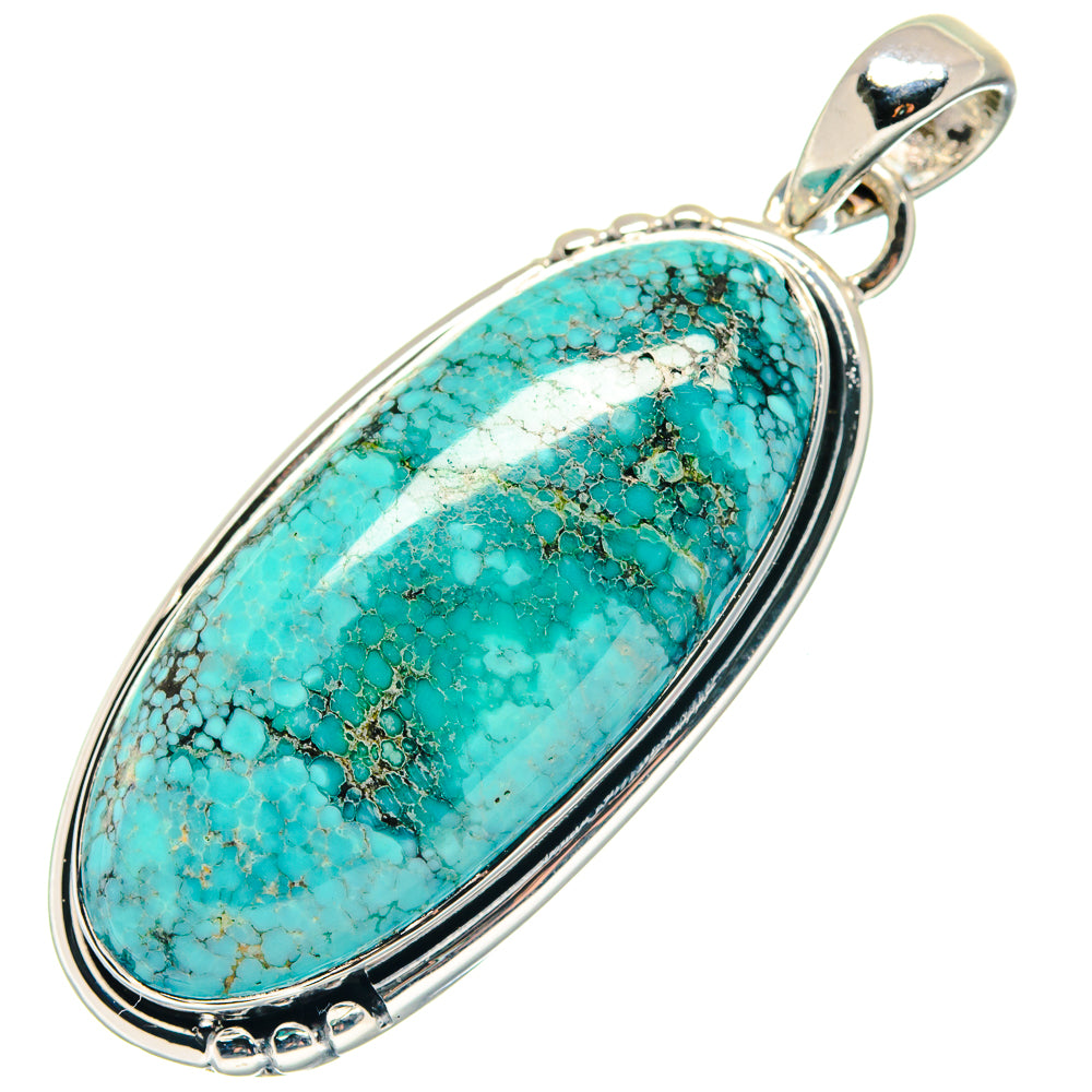 Tibetan Turquoise Pendants handcrafted by Anasilvercos - PD19250