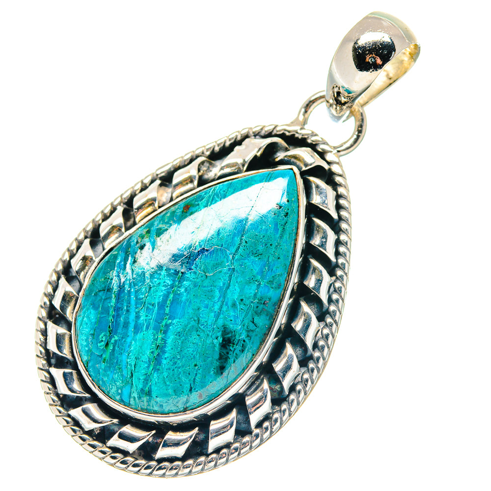 Chrysocolla Pendants handcrafted by Anasilvercos - PD19254