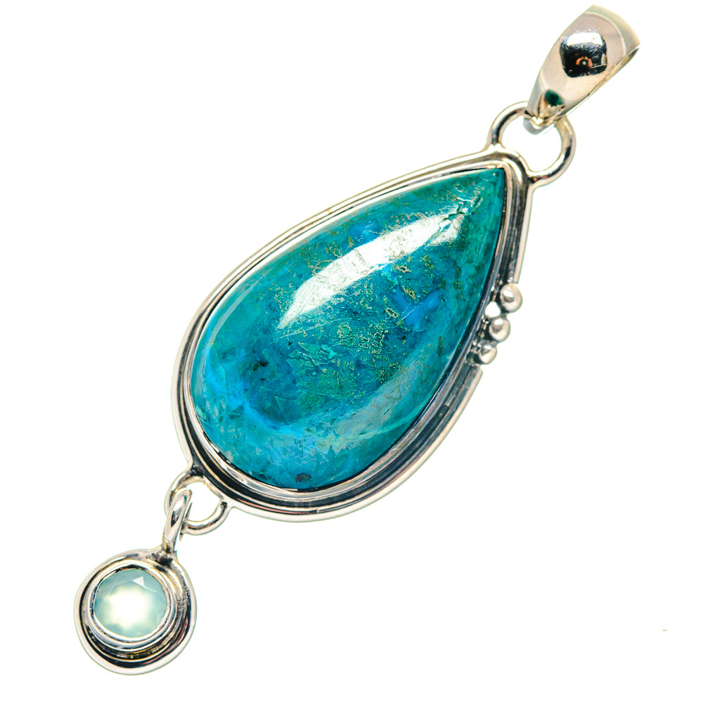 Chrysocolla Pendants handcrafted by Anasilvercos - PD19257