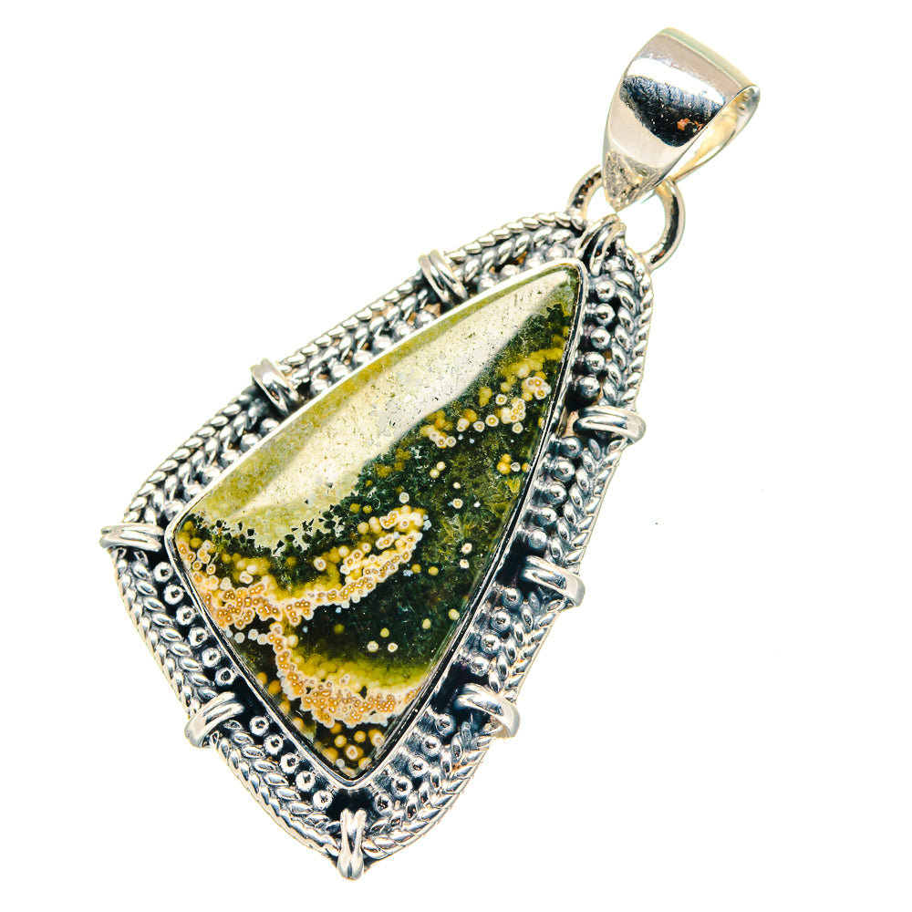 Ocean Jasper Pendants handcrafted by Anasilvercos - PD19270 - Photo 2