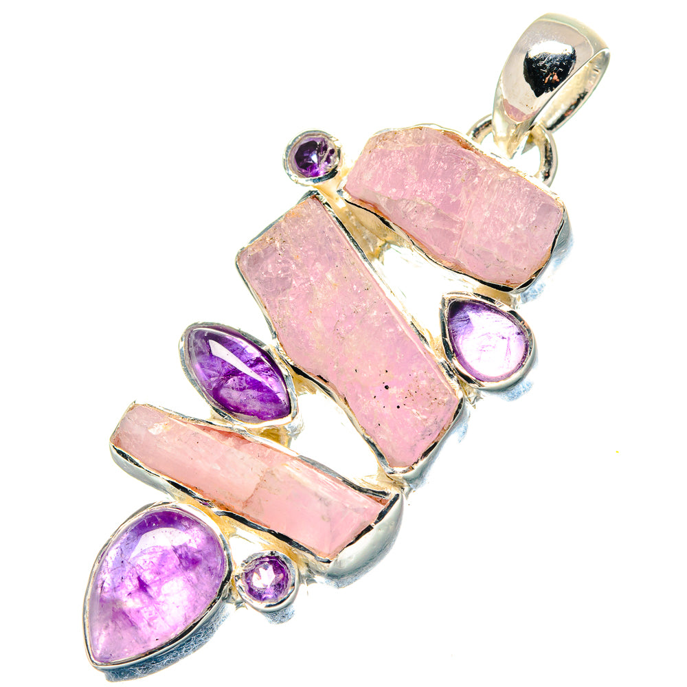 Rose Quartz Pendants handcrafted by Anasilvercos - PD19290