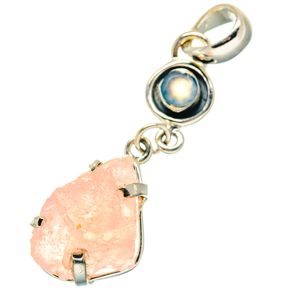 Rose Quartz Pendants handcrafted by Anasilvercos - PD19292