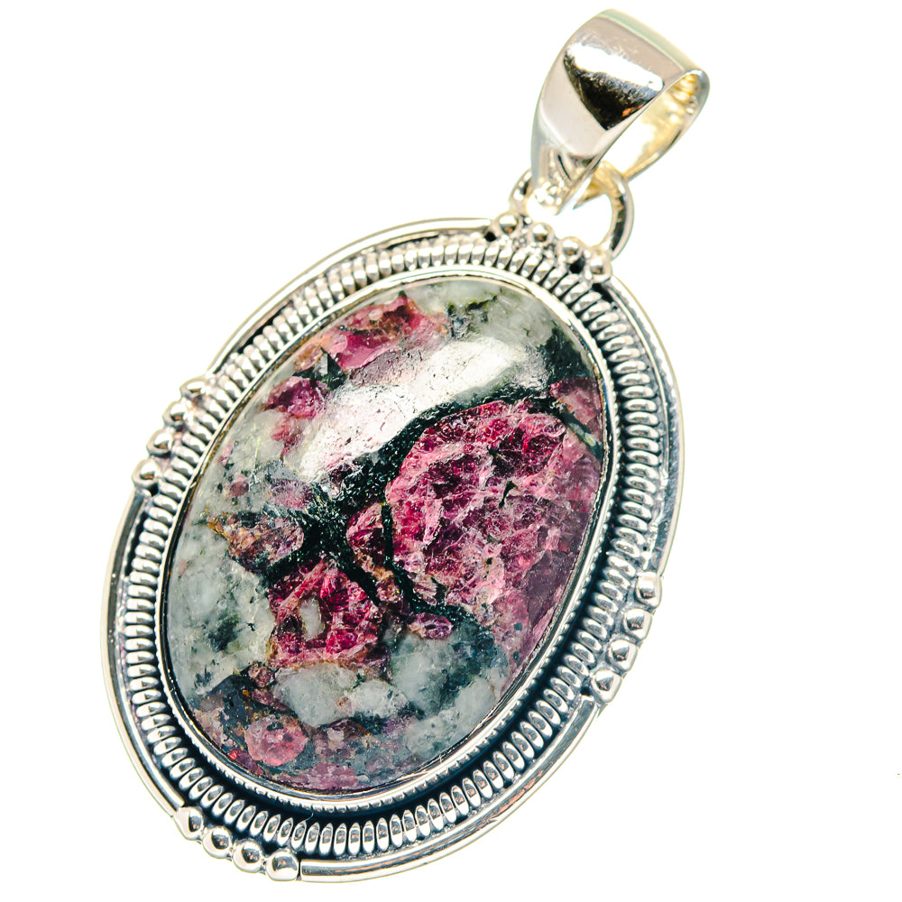 Russian Eudialyte Pendants handcrafted by Anasilvercos - PD19303