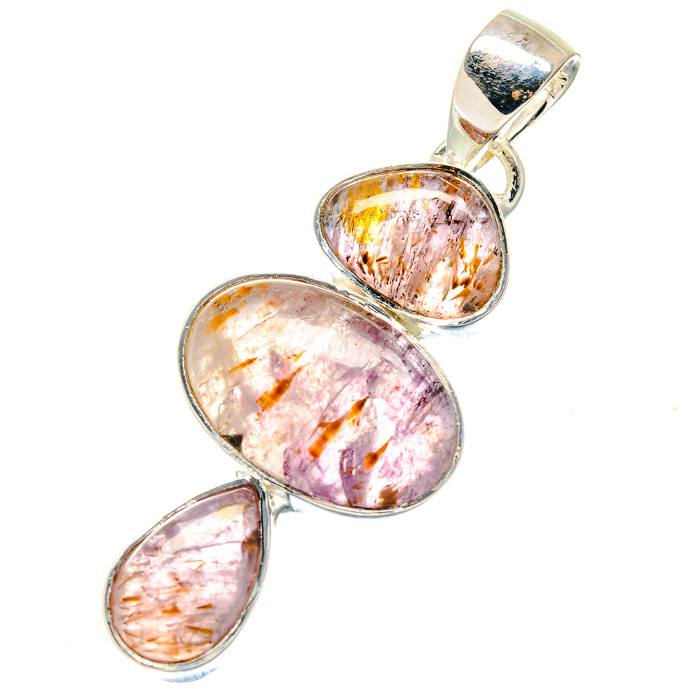 Cacoxenite Amethyst Pendants handcrafted by Anasilvercos - PD19307