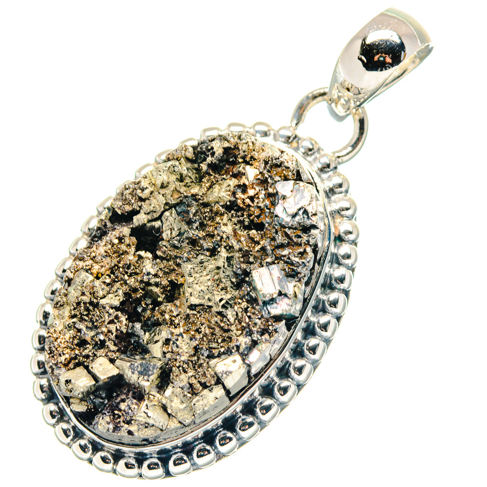 Pyrite Pendants handcrafted by Anasilvercos - PD19310