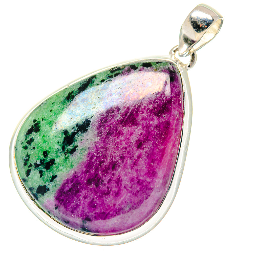 Ruby Zoisite Pendants handcrafted by Anasilvercos - PD19327