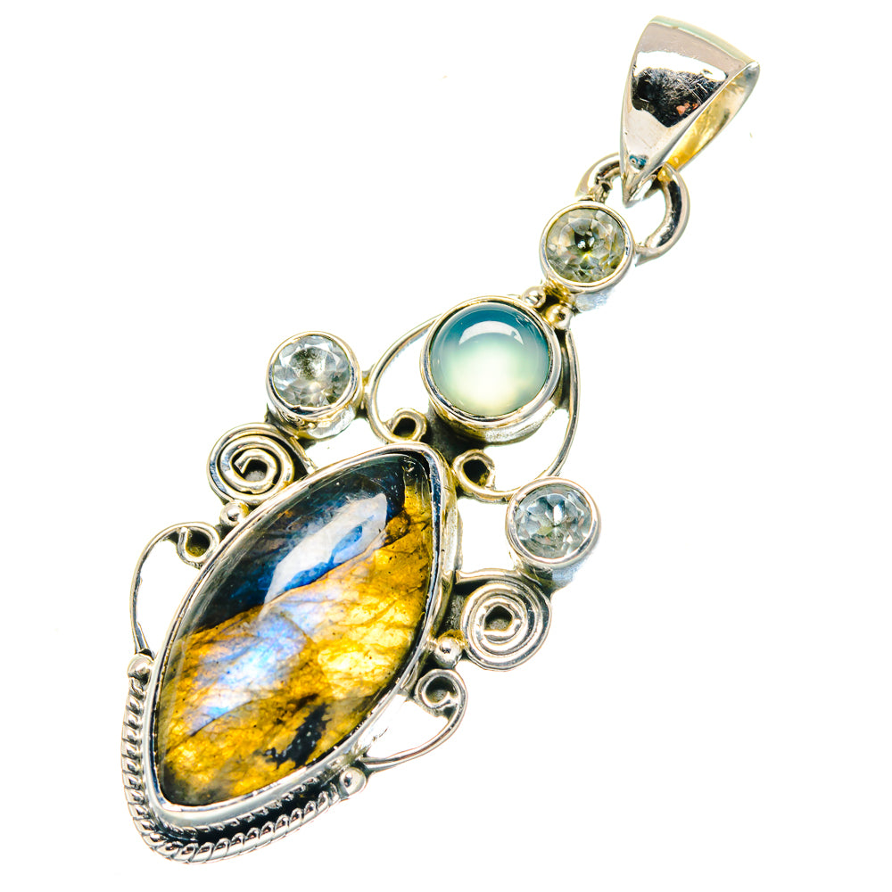 Labradorite Pendants handcrafted by Anasilvercos - PD19337