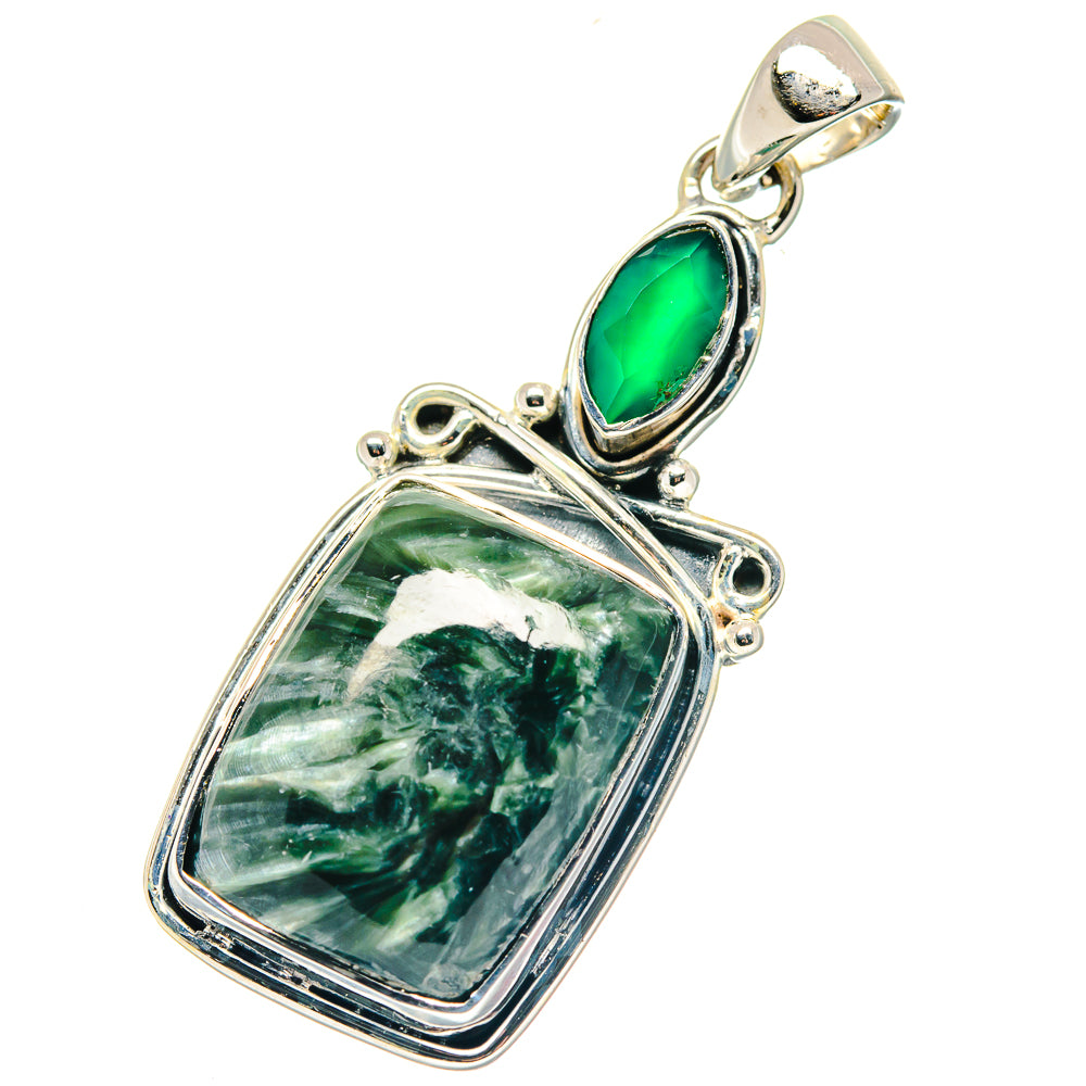 Seraphinite Pendants handcrafted by Anasilvercos - PD19344