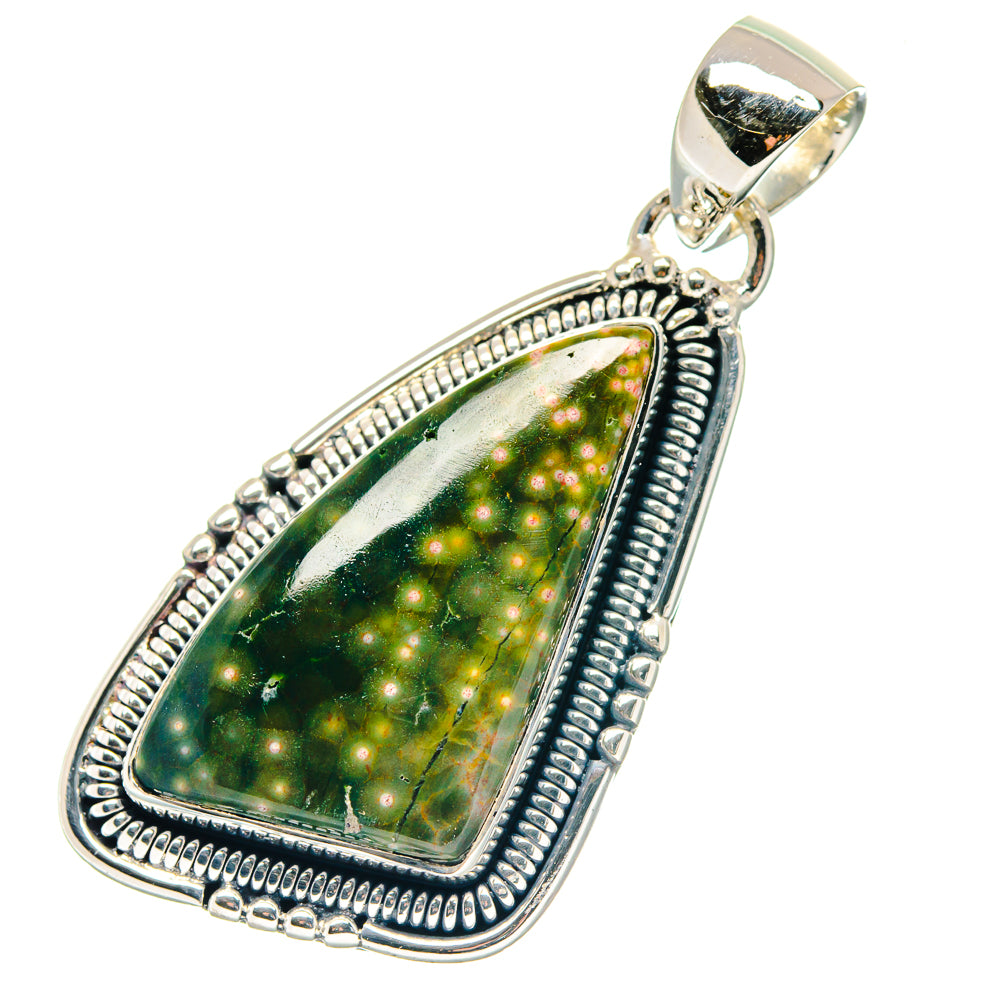 Ocean Jasper Pendants handcrafted by Anasilvercos - PD19348