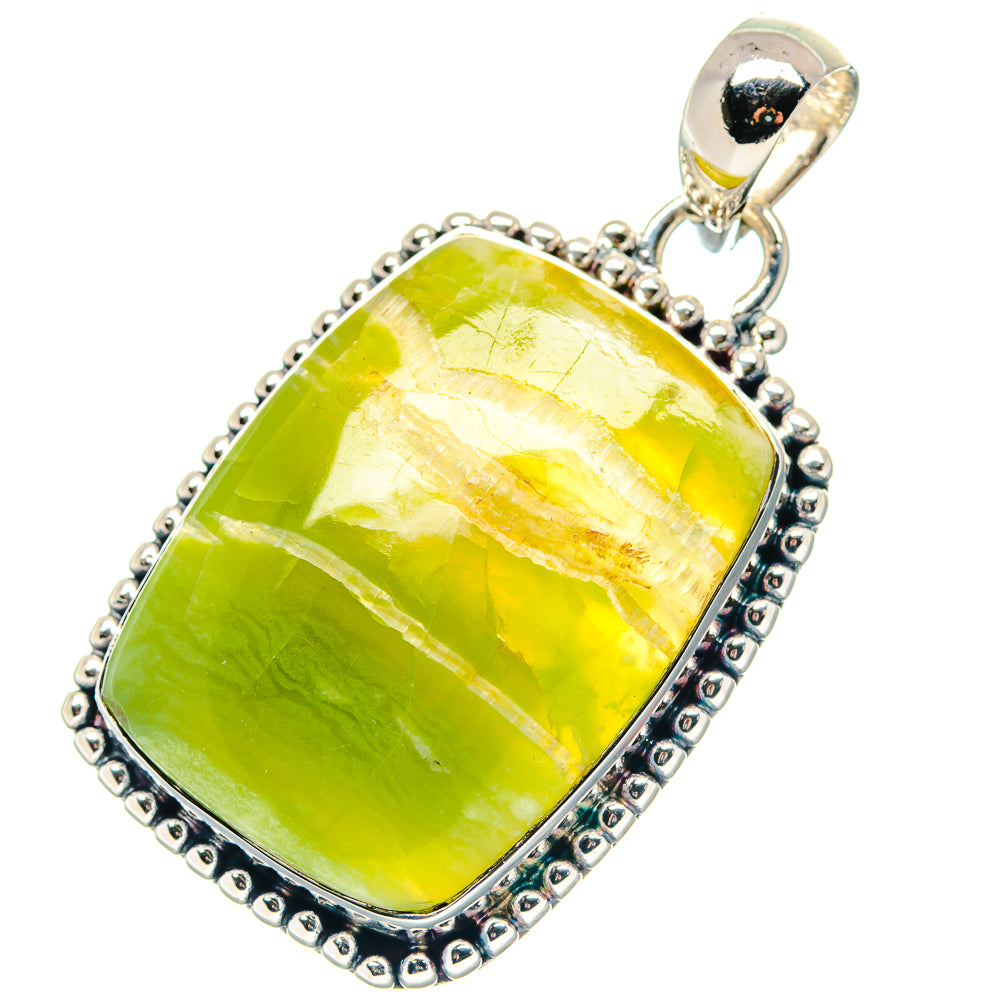 Serpentine Stone Pendants handcrafted by Anasilvercos - PD19349