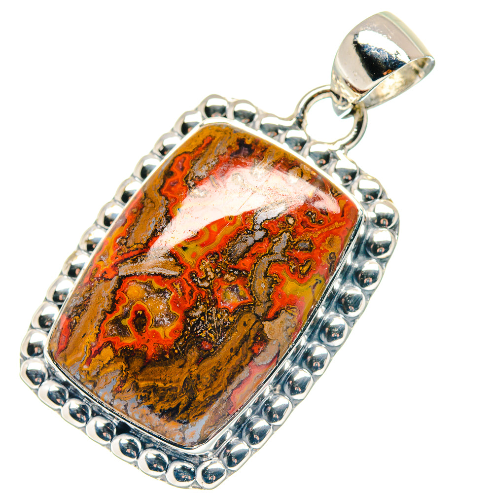 Moroccan Agate Pendants handcrafted by Anasilvercos - PD19357 - Photo 2