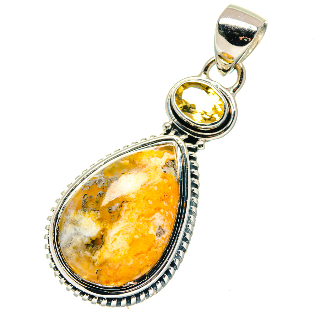 Plume Agate Pendants handcrafted by Anasilvercos - PD19367 - Photo 2
