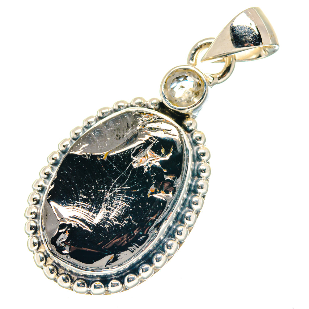 Montana Agate, Smoky Quartz Pendants handcrafted by Anasilvercos - PD19393