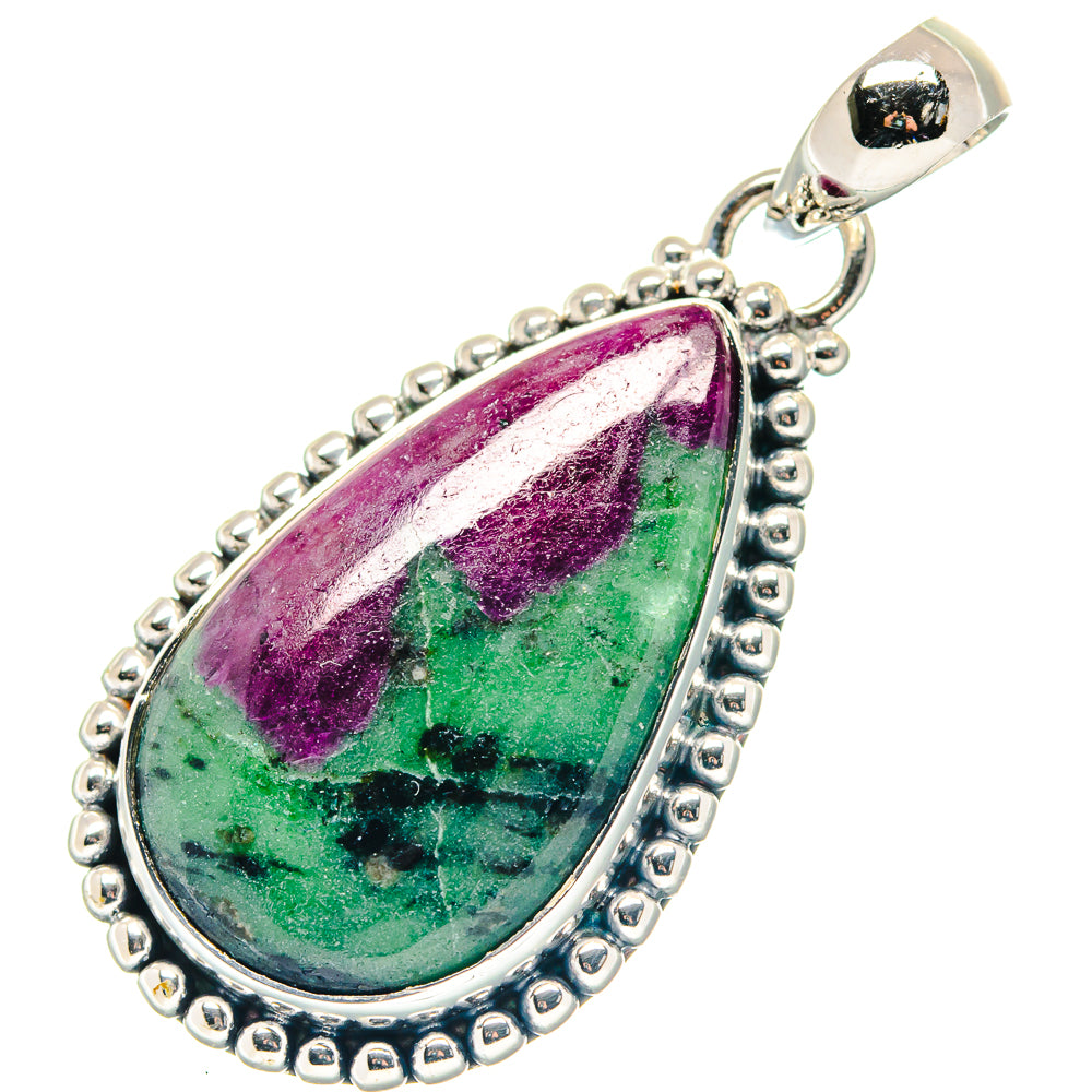Apatite, Rainbow Moonstone, Blue Topaz Pendants handcrafted by Anasilvercos - PD19411