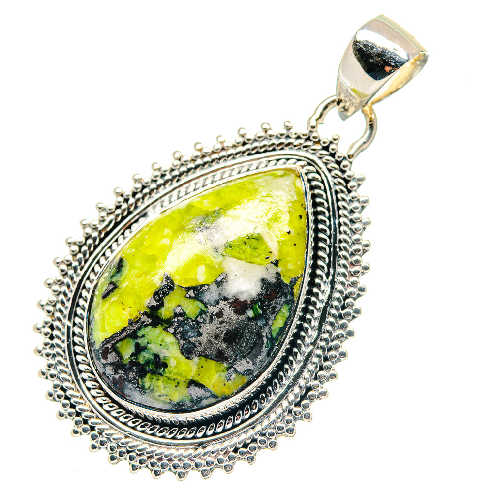 Ruby Zoisite, Pink Tourmaline, Black Onyx Pendants handcrafted by Anasilvercos - PD19417