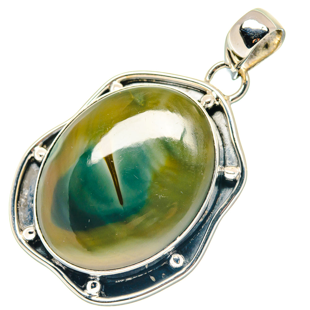 Ethiopian Opal Pendants handcrafted by Anasilvercos - PD19433
