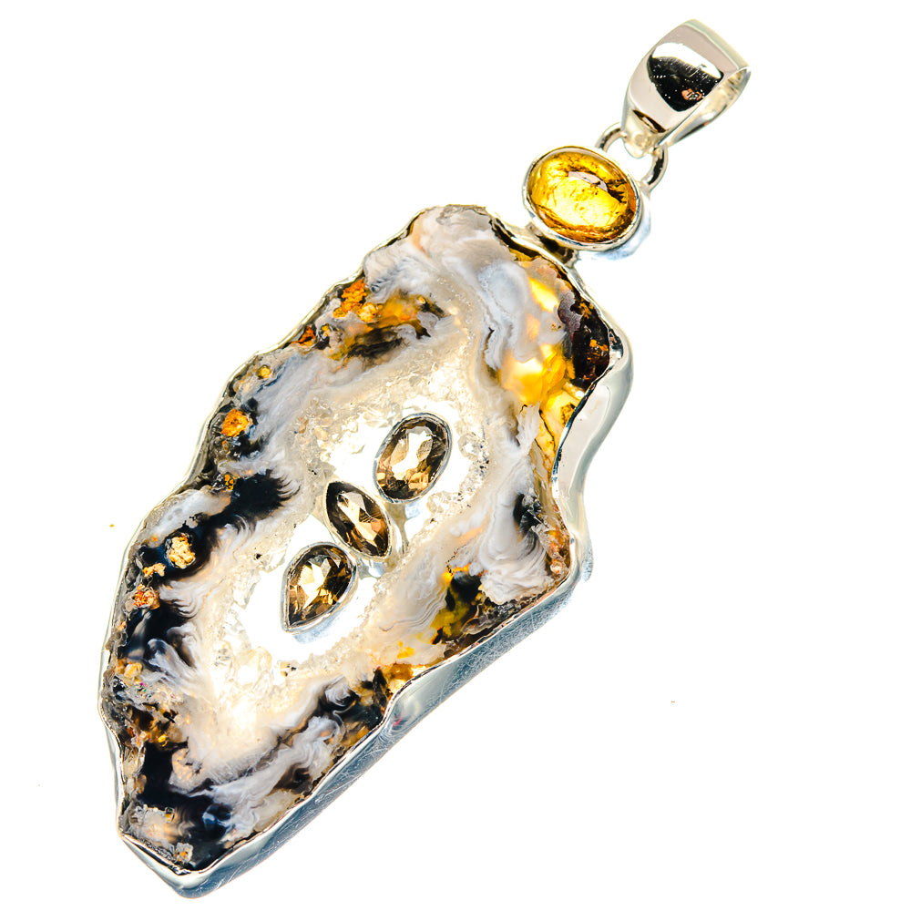 Apatite, Garnet Pendants handcrafted by Anasilvercos - PD19437