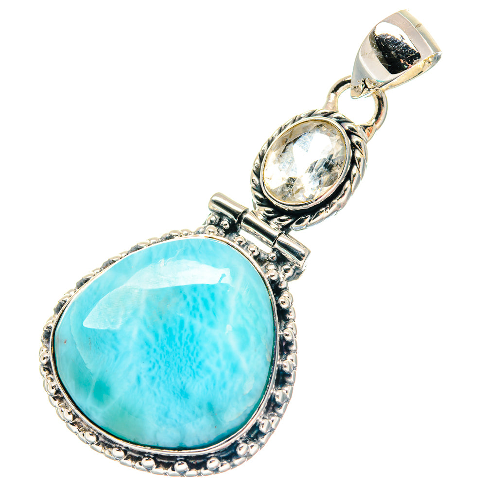 Blue Copper Composite Turquoise Earrings handcrafted by Anasilvercos - PD19447