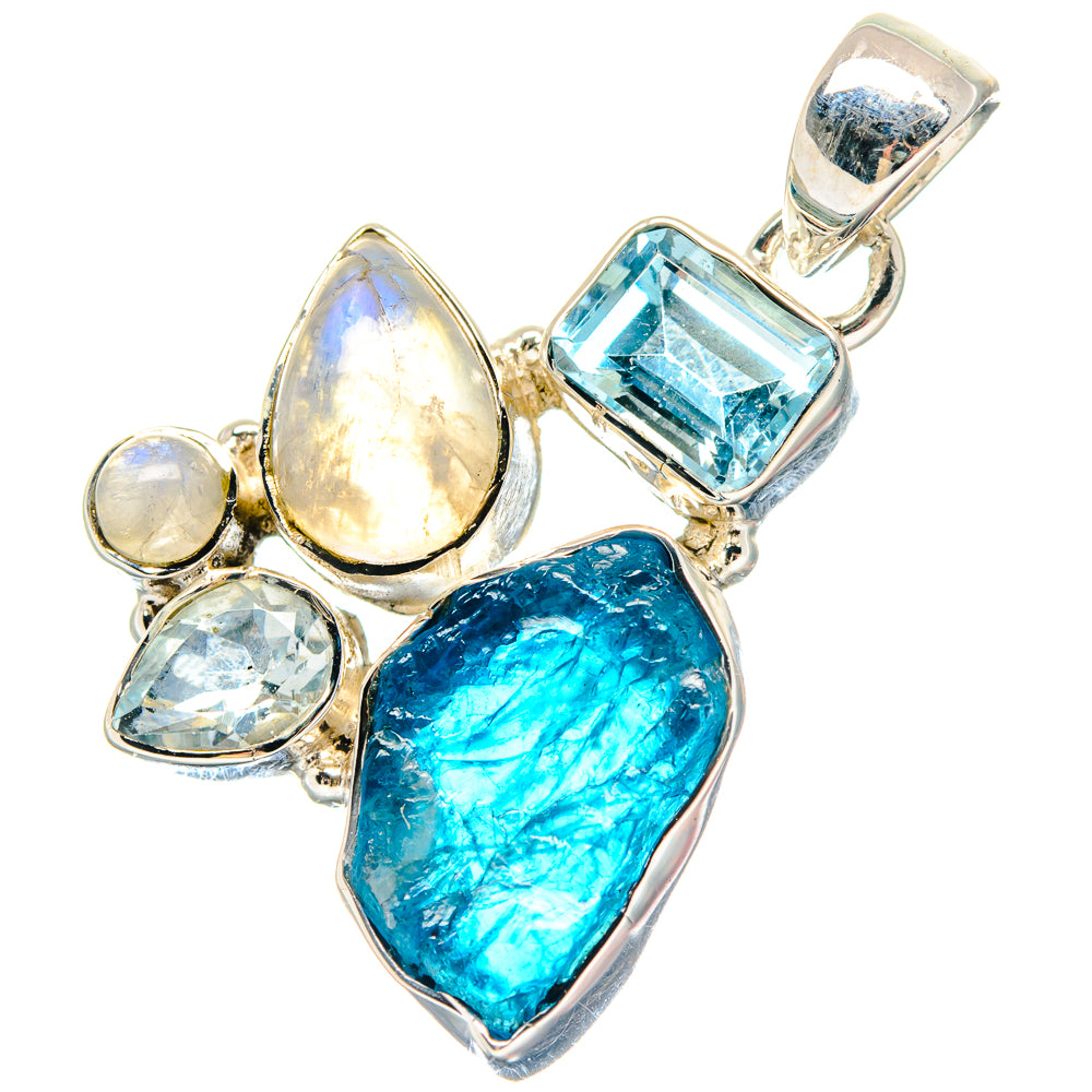 K2 Blue Azurite Pendants handcrafted by Anasilvercos - PD19453