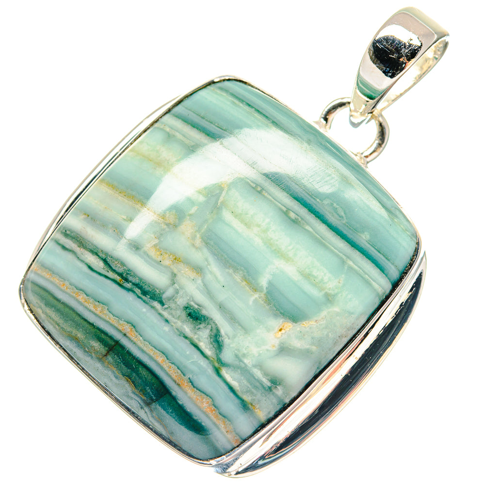 Dendritic Opal Pendants handcrafted by Anasilvercos - PD19457