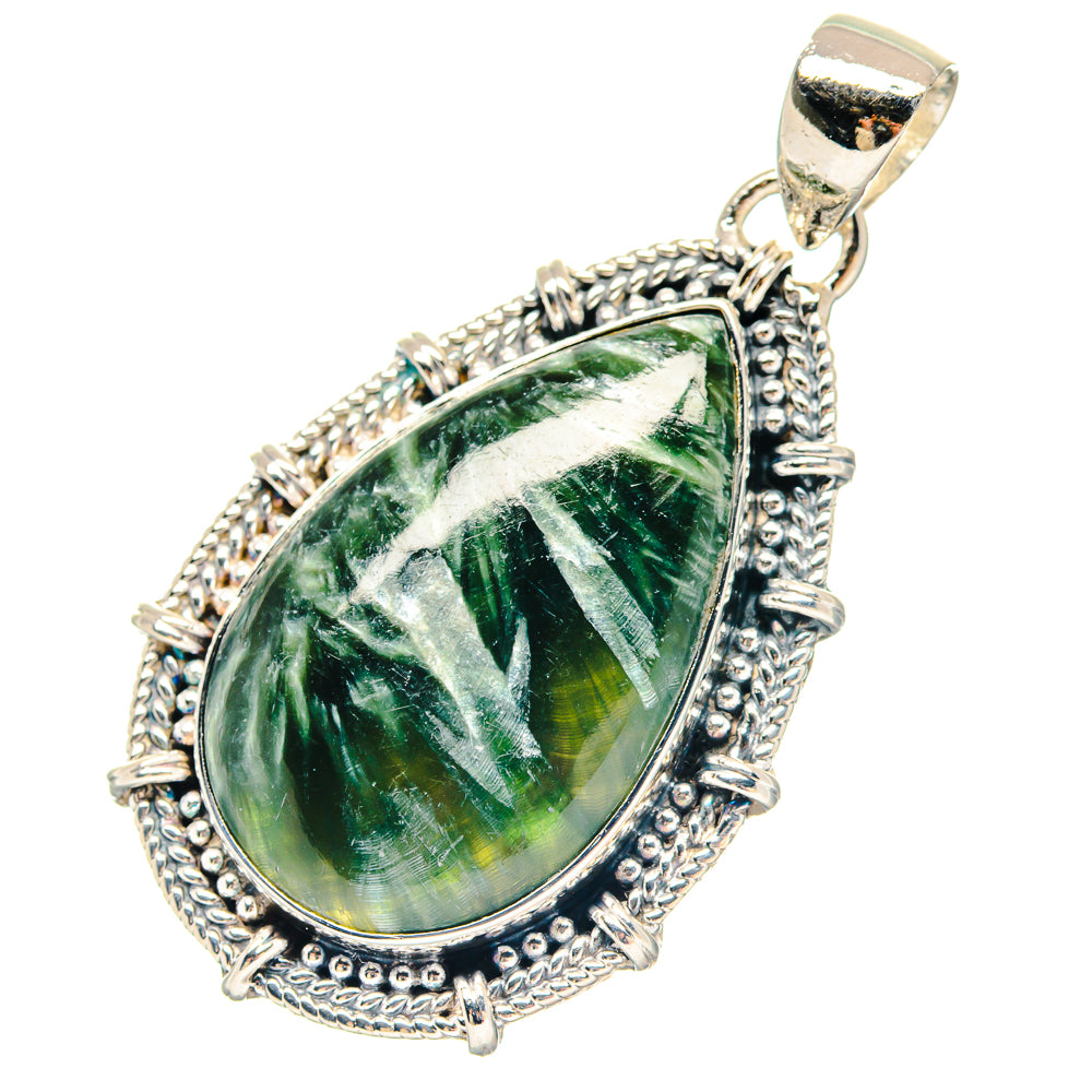 Larimar, Blue Topaz Pendants handcrafted by Anasilvercos - PD19462