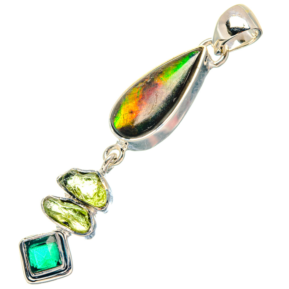Ethiopian Opal Pendants handcrafted by Anasilvercos - PD19466