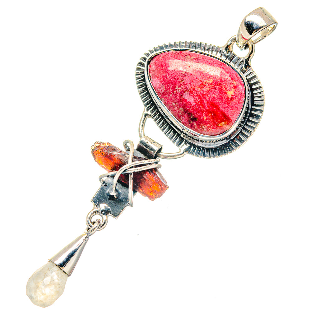 Golden Pietersite, Carnelian, Garnet Earrings handcrafted by Anasilvercos - PD19479