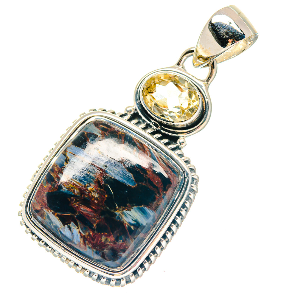 Black Agate Pendants handcrafted by Anasilvercos - PD19505