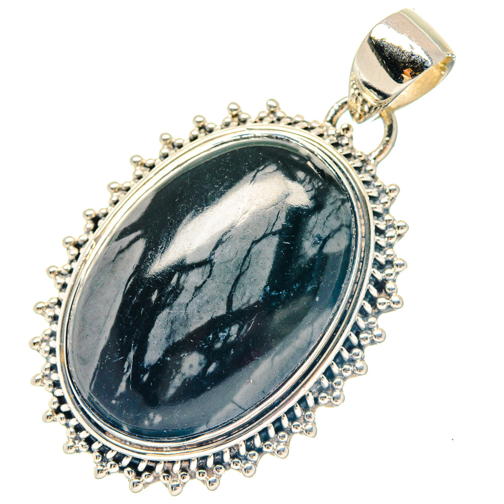 Plume Agate Pendants handcrafted by Anasilvercos - PD19579