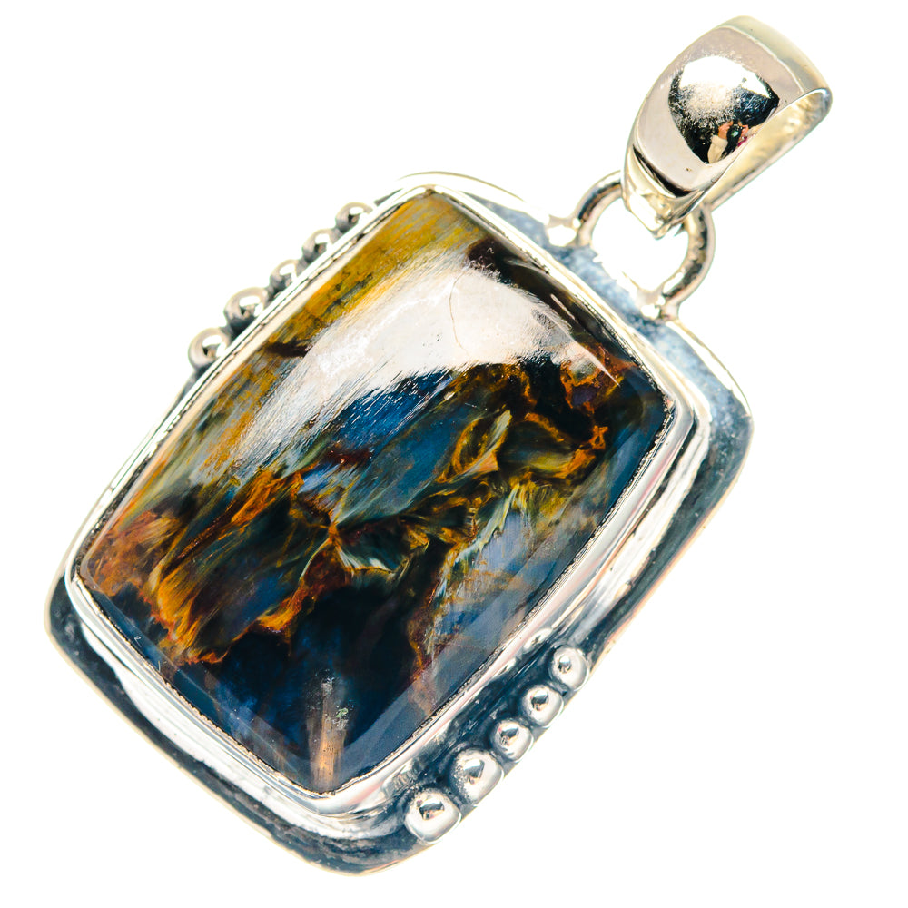 Pyrite In Black Onyx Pendants handcrafted by Anasilvercos - PD19581