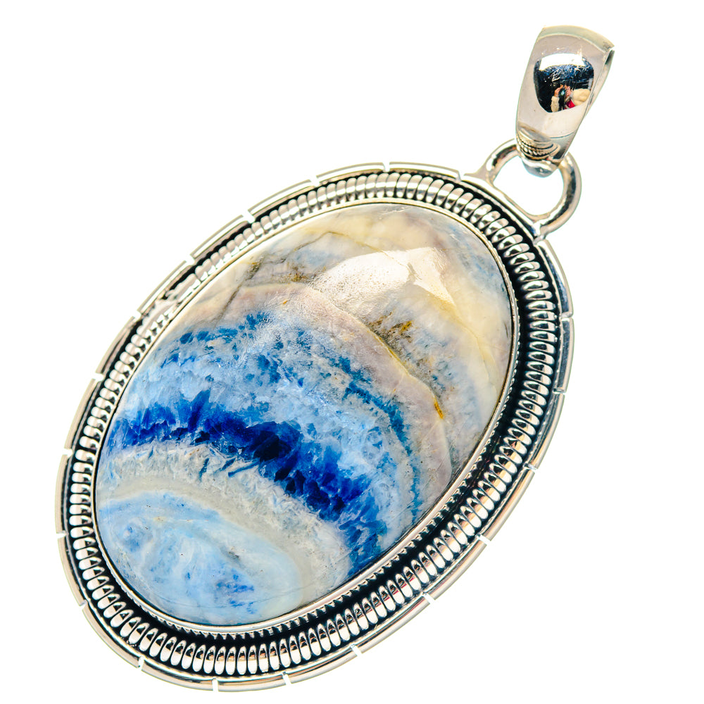 Blue Topaz Pendants handcrafted by Anasilvercos - PD19612